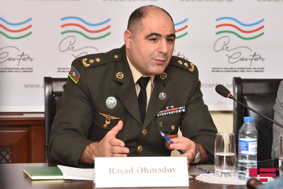 Lieutenant Colonel Rashad Ahmadov, Deputy Head of the Department of Cooperation with International Organizations and Western Countries of the Department of International Military Cooperation of the Ministry of Defense