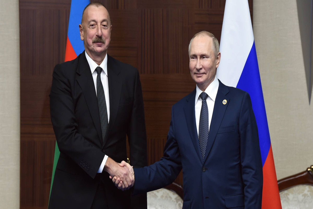 Ilham Aliyev and Vladimir Putin