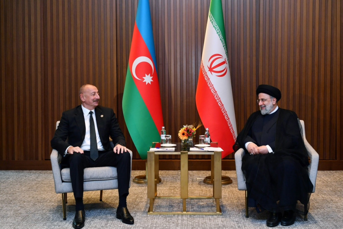 President of Azerbaijan Ilham Aliyev and President of the Islamic Republic of Iran Seyyed Ibrahim Raisi