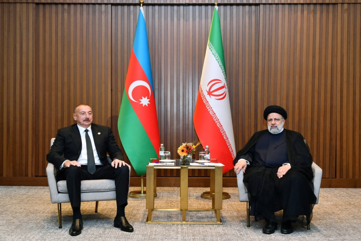 President of Azerbaijan Ilham Aliyev and President of the Islamic Republic of Iran Seyyed Ibrahim Raisi