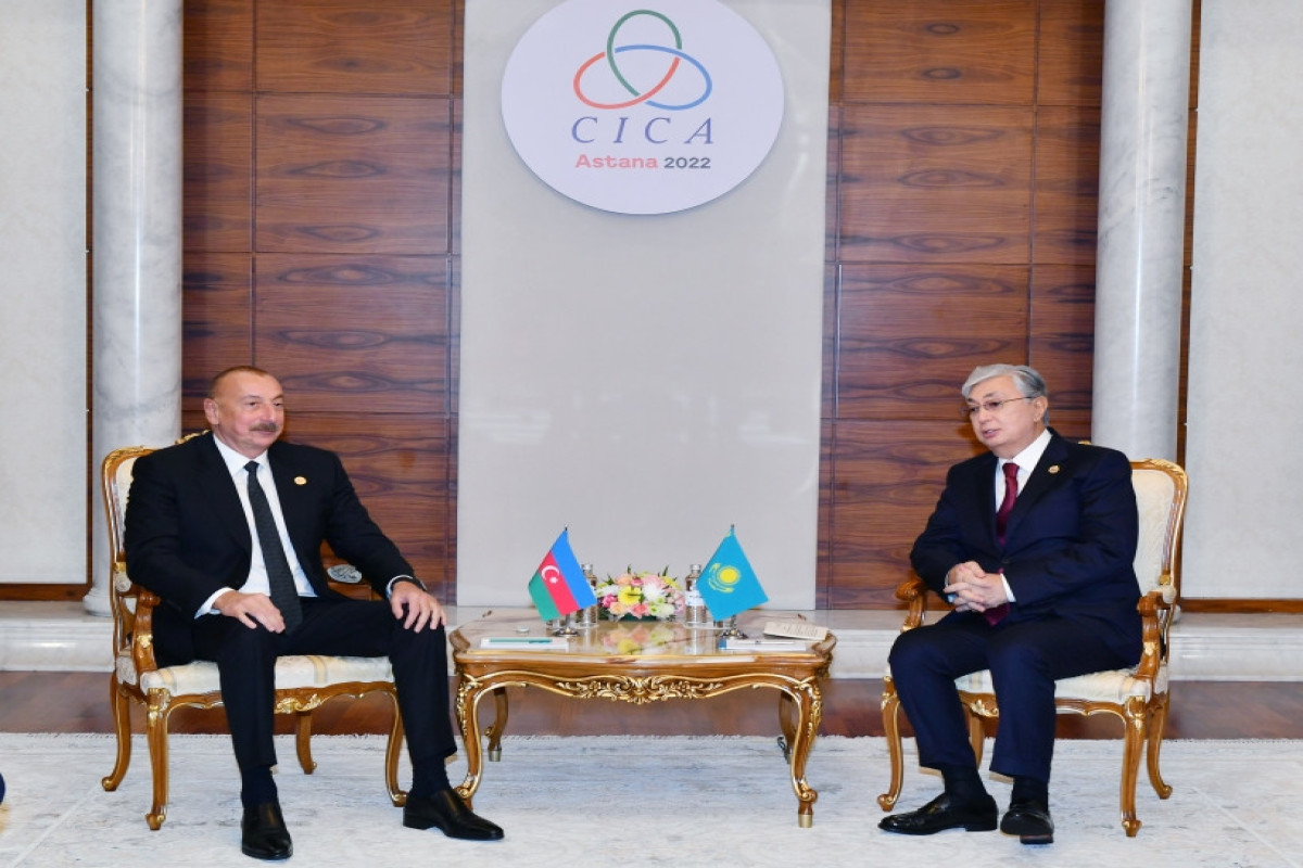 President Ilham Aliyev met with President of Kazakhstan Kassym-Jomart Tokayev in Astana-UPDATED 