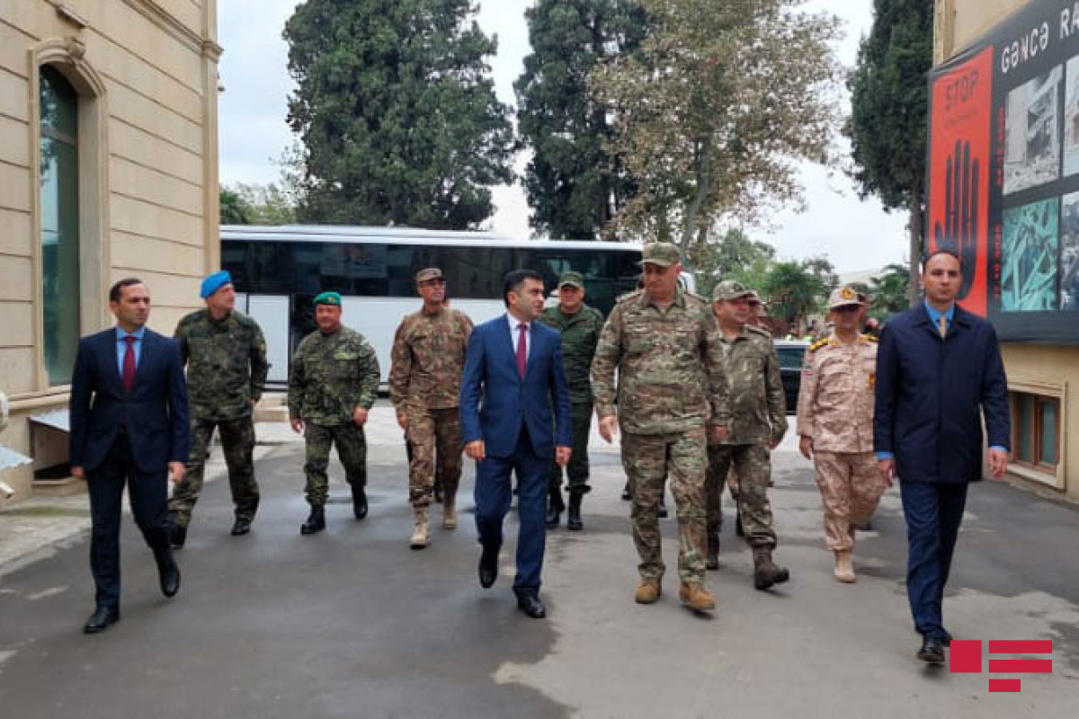 Military attachés in Azerbaijan visited the area hit by rocket in Ganja-PHOTO 