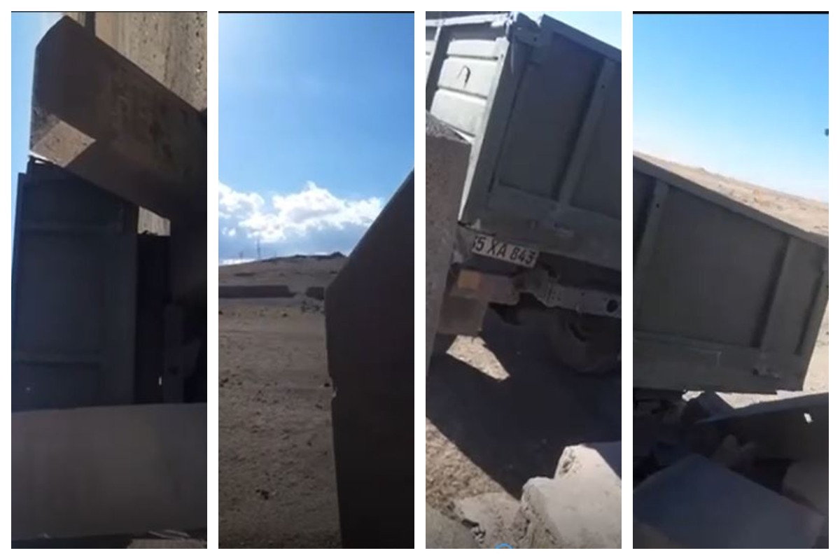 Footage aired of Armenians destroying graves belonging to Azerbaijanis -VIDEO 