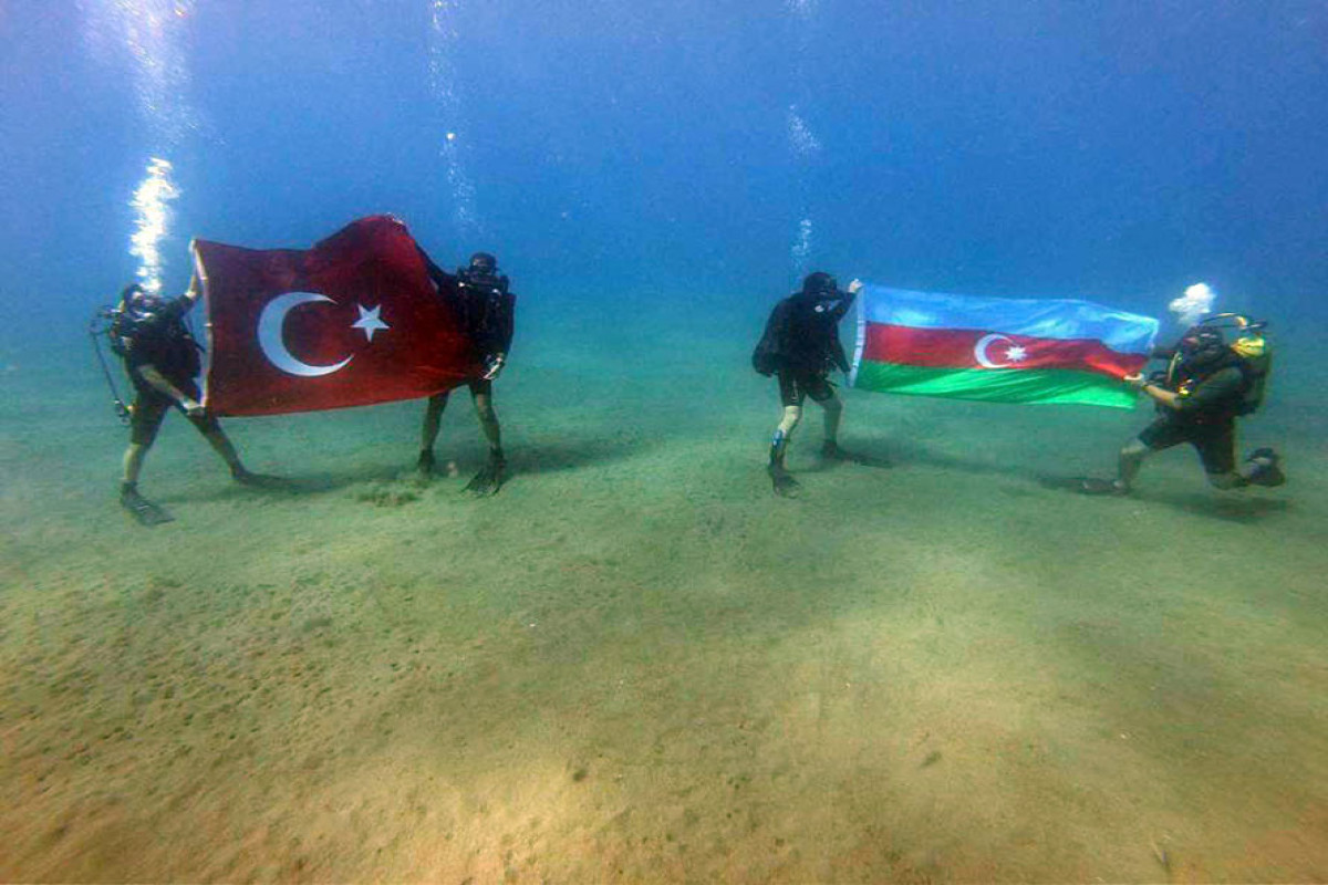 The joint exercises held with the participation of the Azerbaijani and Turkish Naval Special Forces ended-VIDEO 