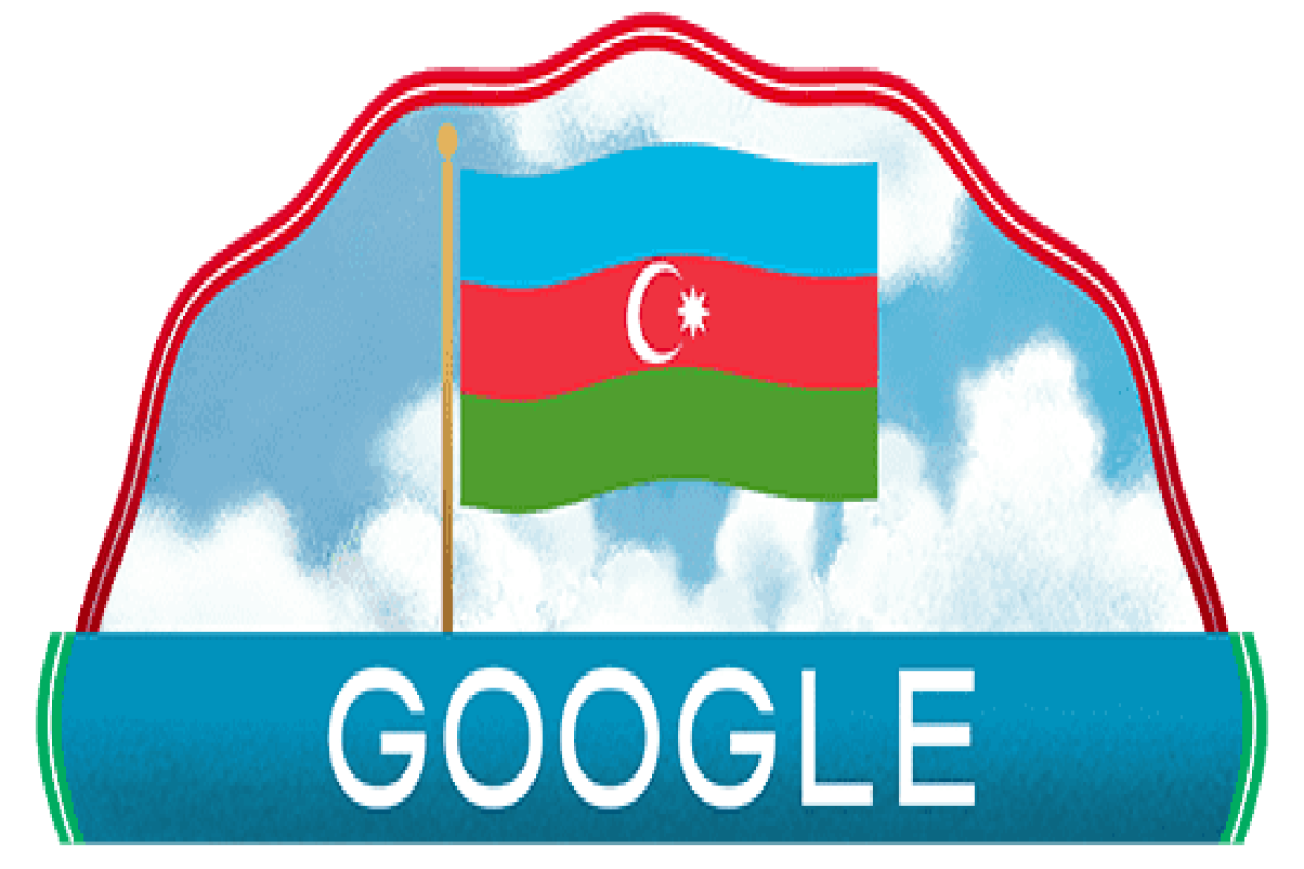 Notice dedicated to restoration of Azerbaijan's independence placed on main page of Google