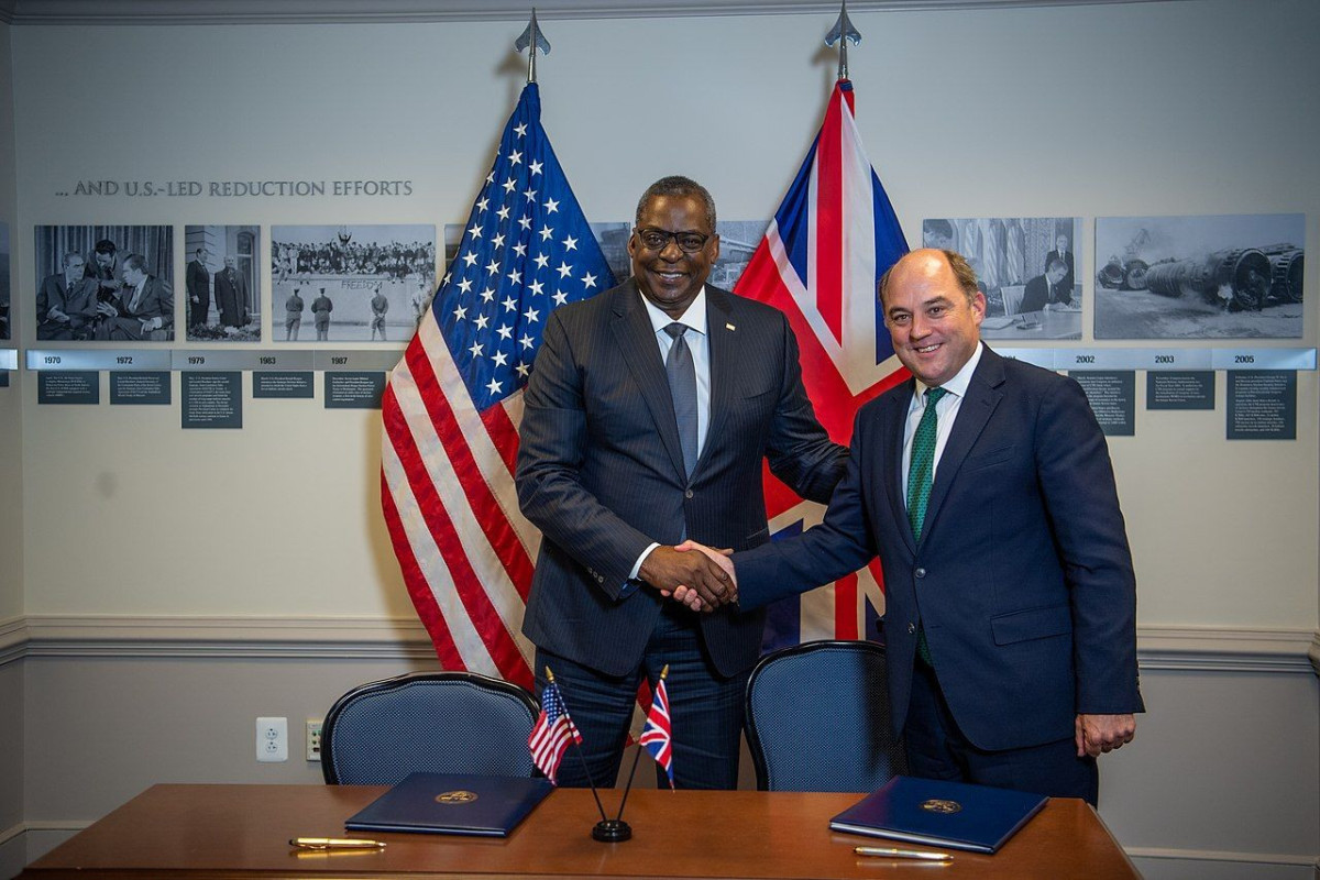 Lloyd Austin, US Defense Secretary and Ben Wallace, UK's Defense Secretary
