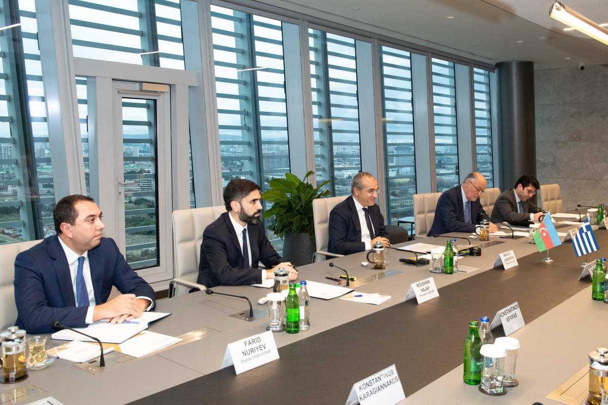 Azerbaijan's Minister of Economy discussed cooperation in the field of energy with Geece's Minister of Environment and Energy