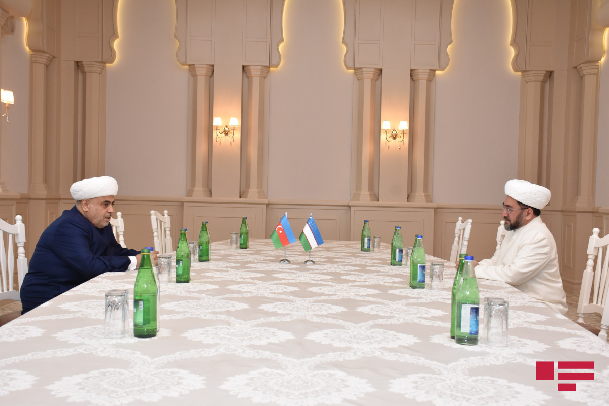 Sheikh-ul-Islam Allahshukur Pashazadeh and Nuriddin Kholiknazaro