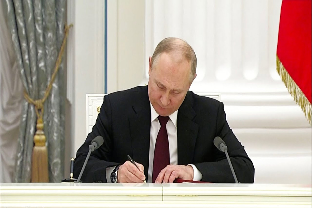 Russia's Putin signs  decree on martial law in four regions annexed from Ukraine