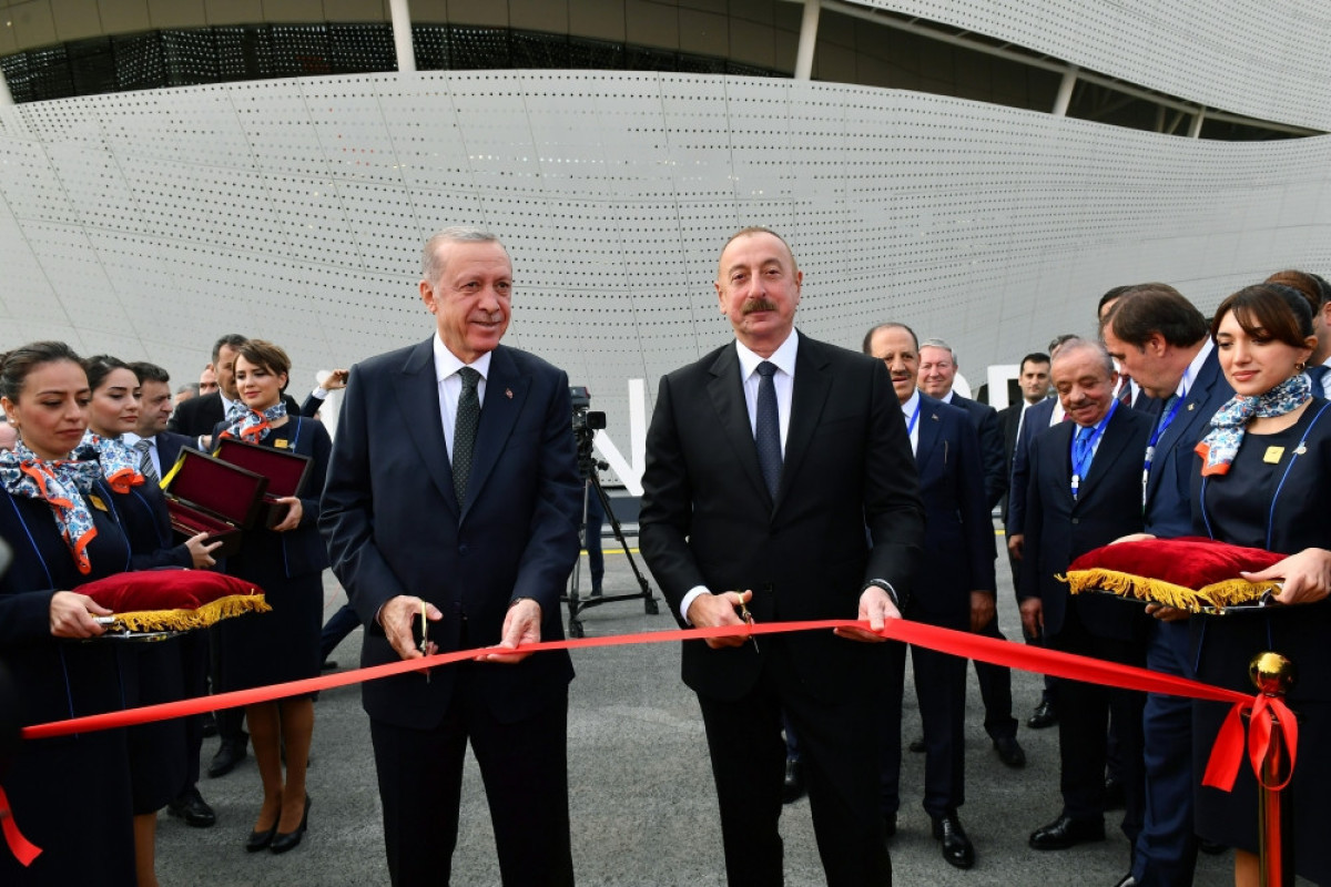 Azerbaijani and Turkish Presidents attend inauguration of Zangilan airport