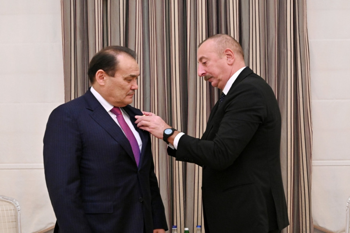 Azerbaijani President awards OTS Secretary-General "Dostluq" Order