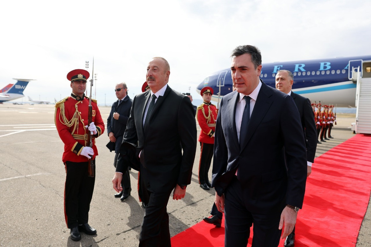 President of Azerbaijan left for working visit to Georgia
