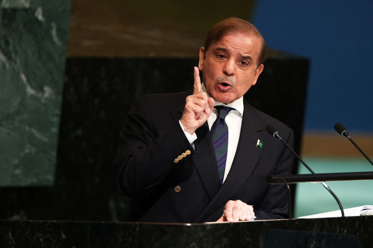 Pakistan's Prime Minister Muhammad Shehbaz Sharif