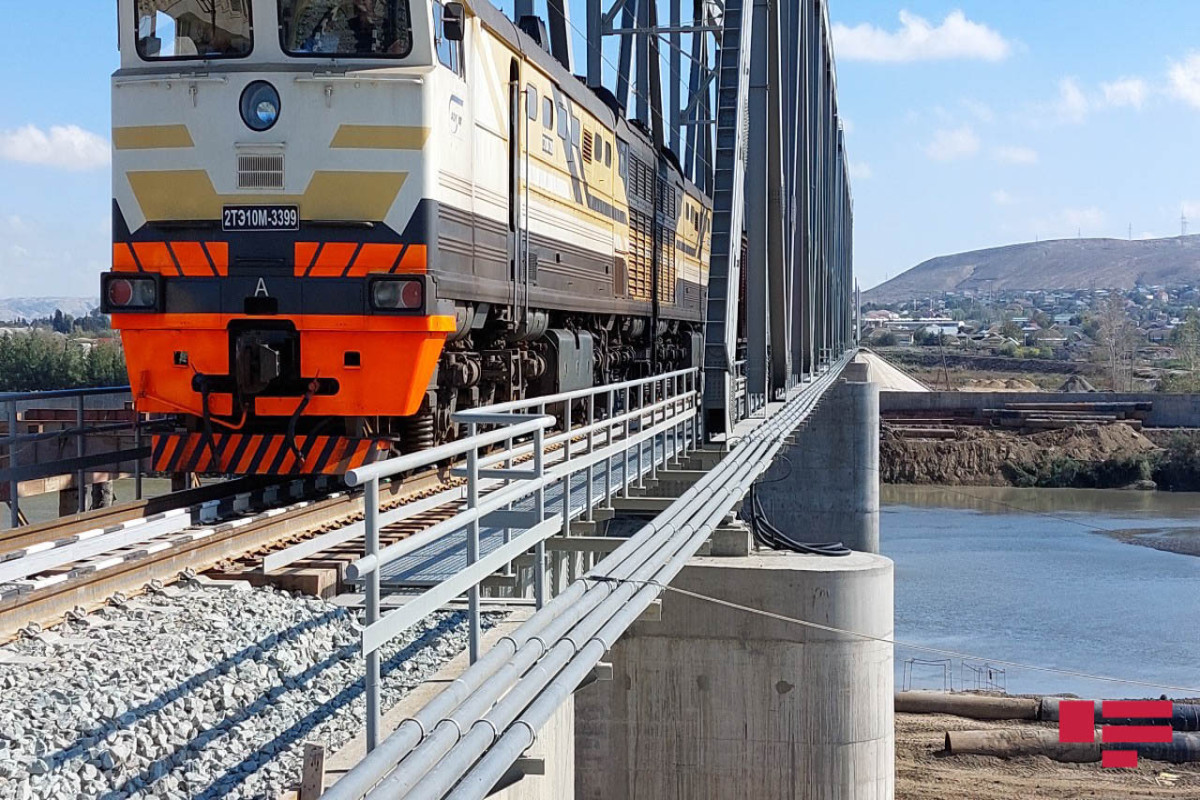 Bridge, connecting Alat-Horadiz-Aghband railway on River Kura, commissioned-VIDEO 