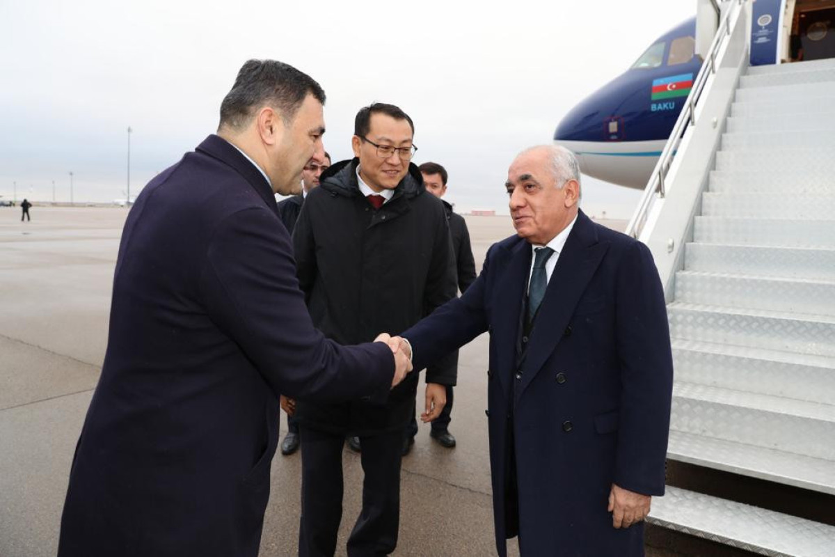 Azerbaijani PM pays a working visit to Kazakhstan