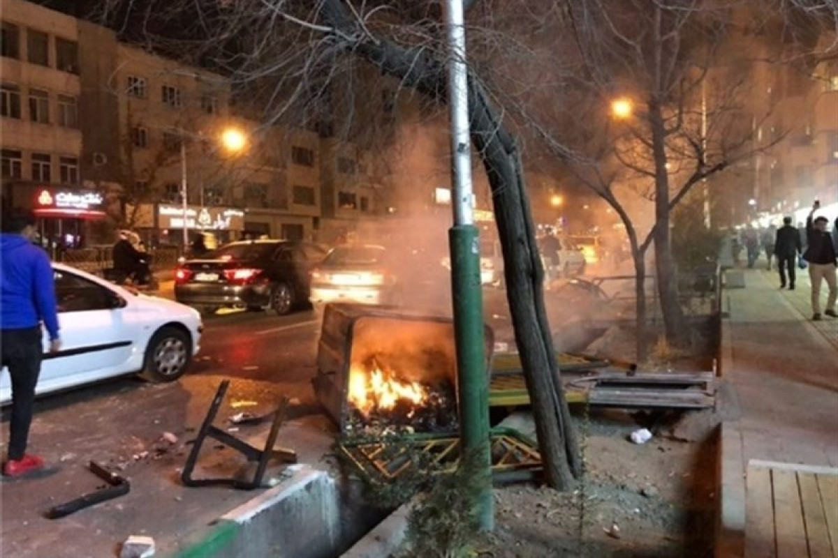 Protesters clashed with the police in Iran's West Azerbaijan province, some were detained