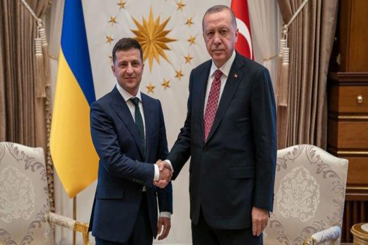 Volodymyr Zelensky, Ukrainian President and Recep Tayyip Erdogan, Turkish President