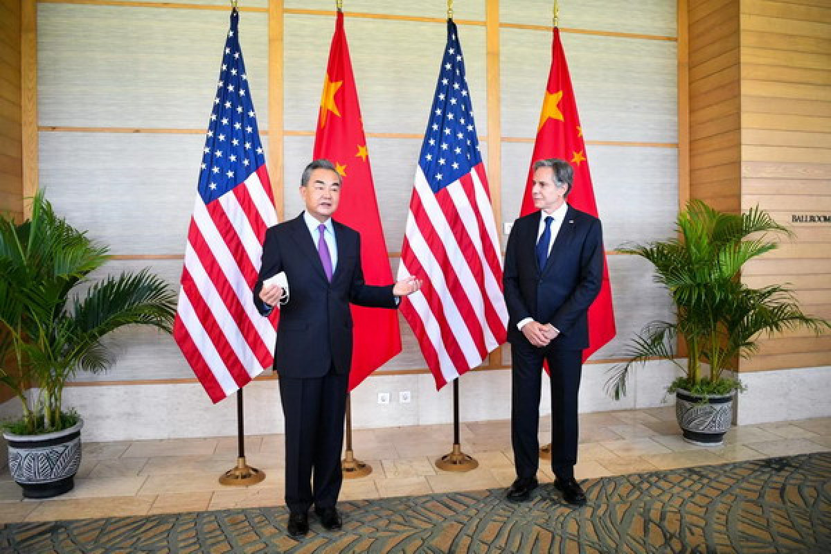  US Secretary of State Antony Blinken and Chinese Foreign Minister Wang Yi
