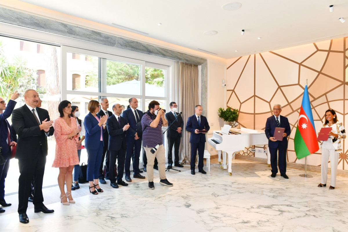 President Ilham Aliyev attended ceremony to exchange signed documents on establishment of Italy-Azerbaijan University