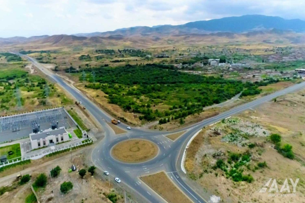 Construction of Fuzuli-Hadrut highway being carried out at the final stage-PHOTO 