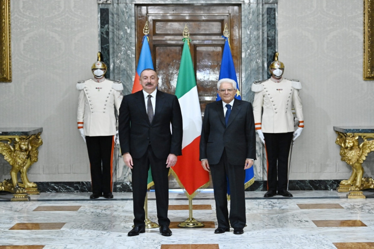 President Ilham Aliyev met with President of Italy Sergio Mattarella in Rome-UPDATED 