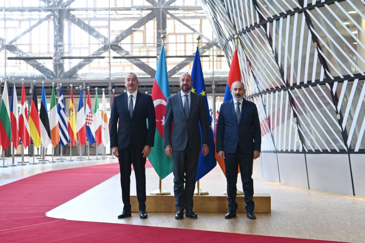 Ilham Aliyev, Charles Michel, Nikol Pashinyan