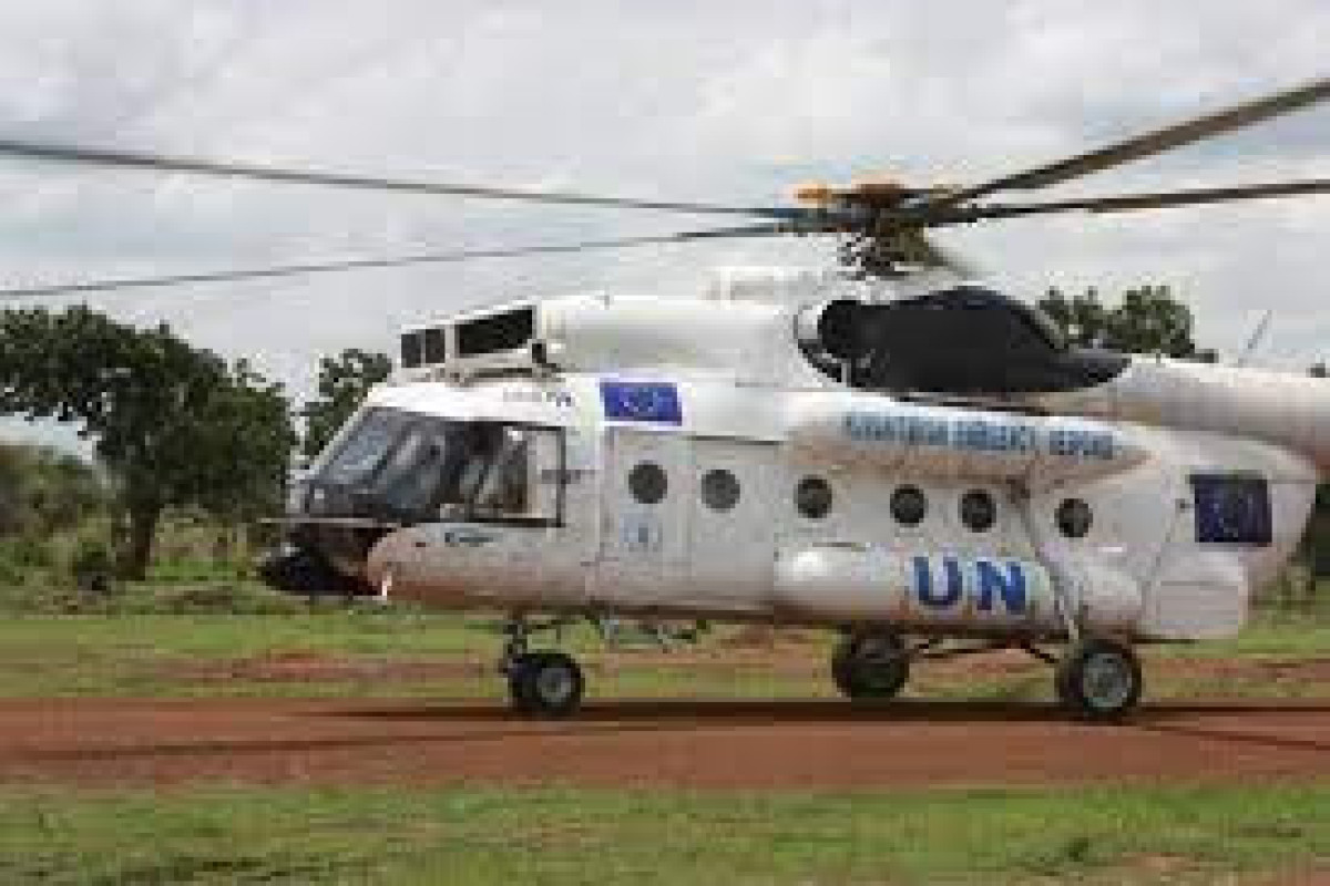 U.N. helicopter crashes in east Congo, three crew injured