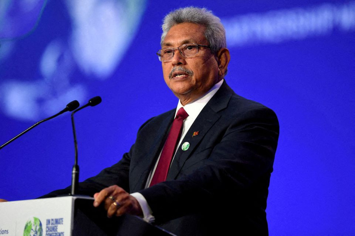 Sri Lanka's then president, Gotabaya Rajapaksa