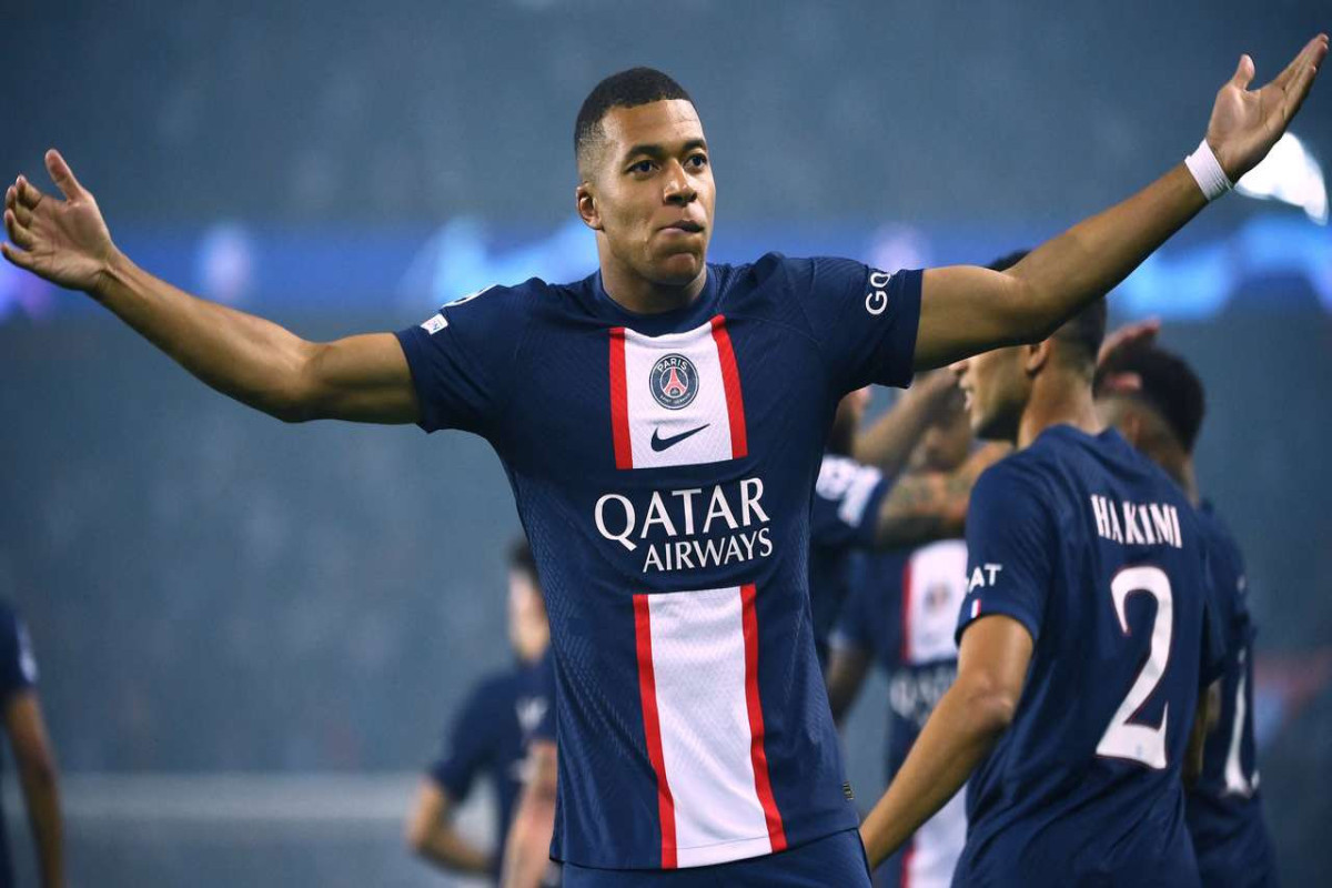 PSG footballer Mbappe