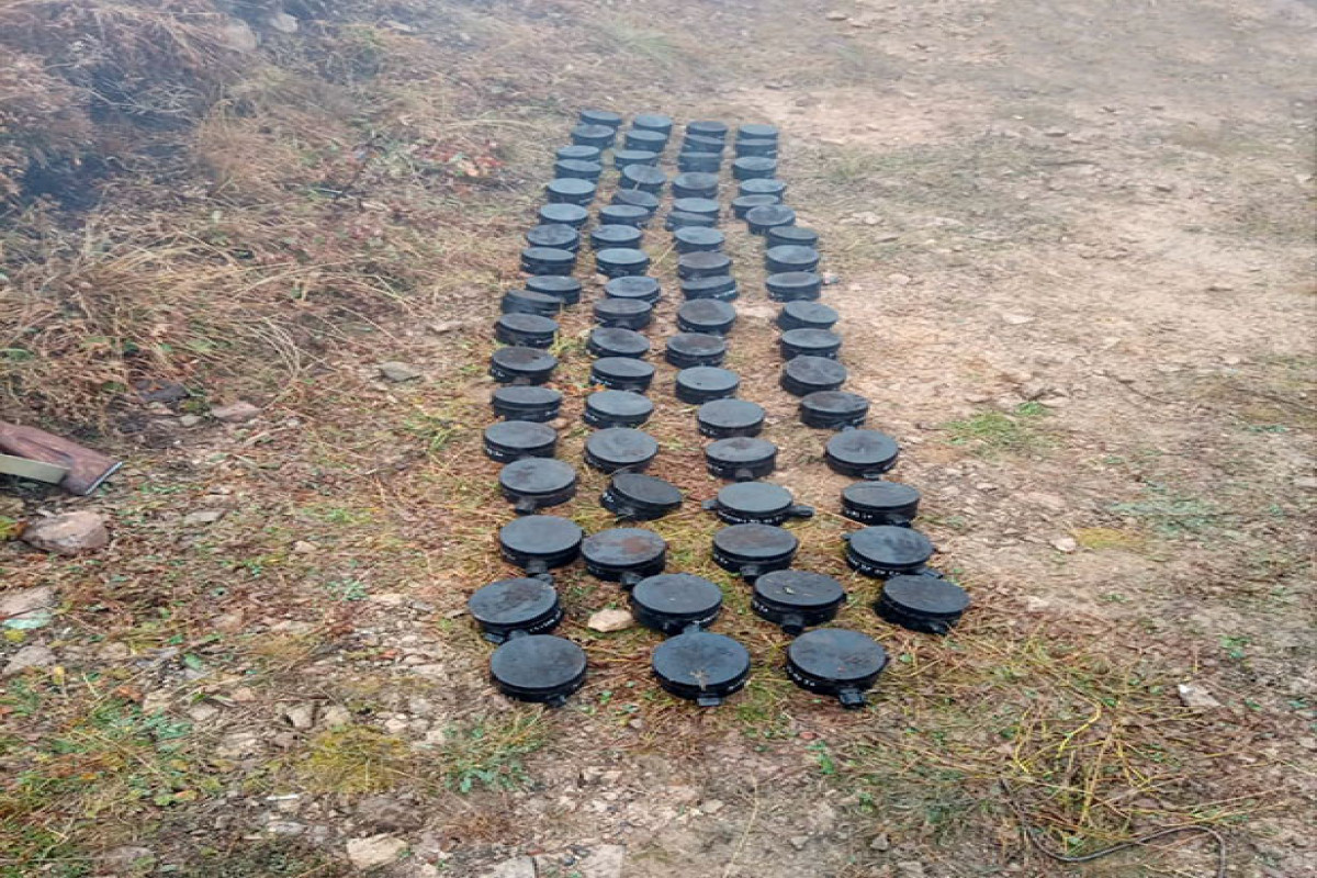 Liberated territories of Azerbaijan are being cleared of Armenian mines-PHOTO 