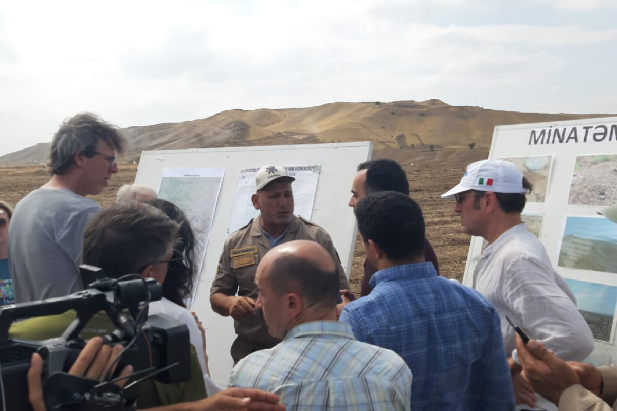 International travelers view mine clearance works in Azerbaijan's Jabrayil-PHOTO 