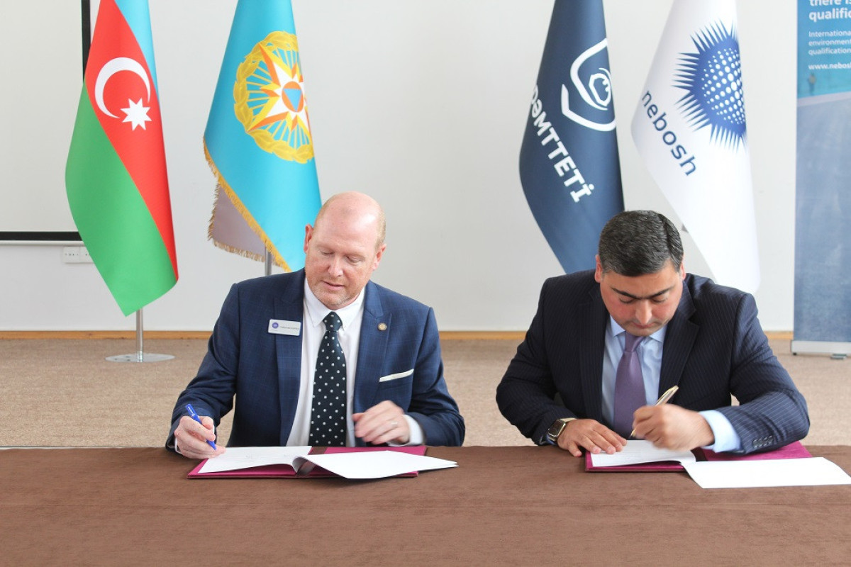 Memorandum of Understanding signed between Azerbaijan's MES Scientific-Research Institute and NEBOSH
