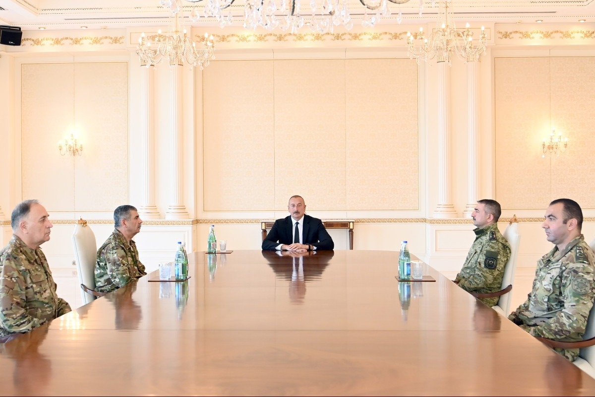 Azerbaijan's President Ilham Aliyev held an operational meeting with the participation of the leadership of the Armed Forces