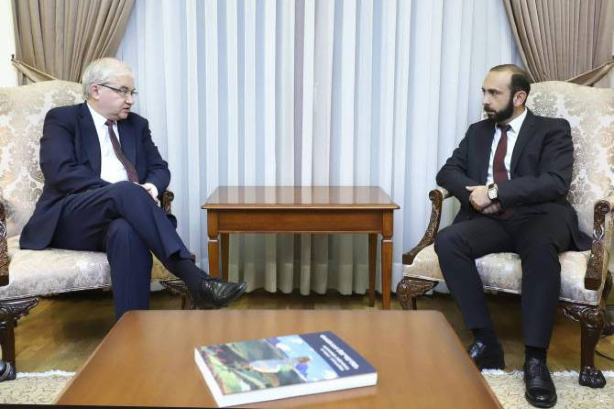 Armenia's Foreign Minister Ararat Mirzoyan and Igor Khovayev, the special representative of the Minister of Foreign Affairs of the Russian Federation, for the normalization of Azerbaijan-Armenia relations