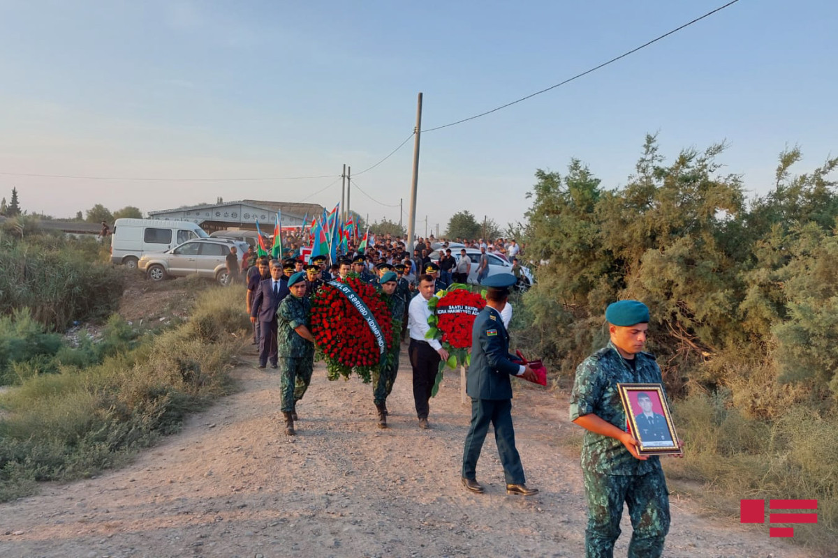 Azerbaijan's martyred military serviceman was buried in Saatli-PHOTO 