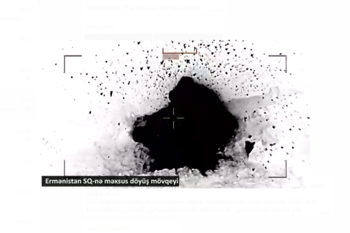 Destruction moment of Armenia's S-300 and other military equipment-VIDEO 
