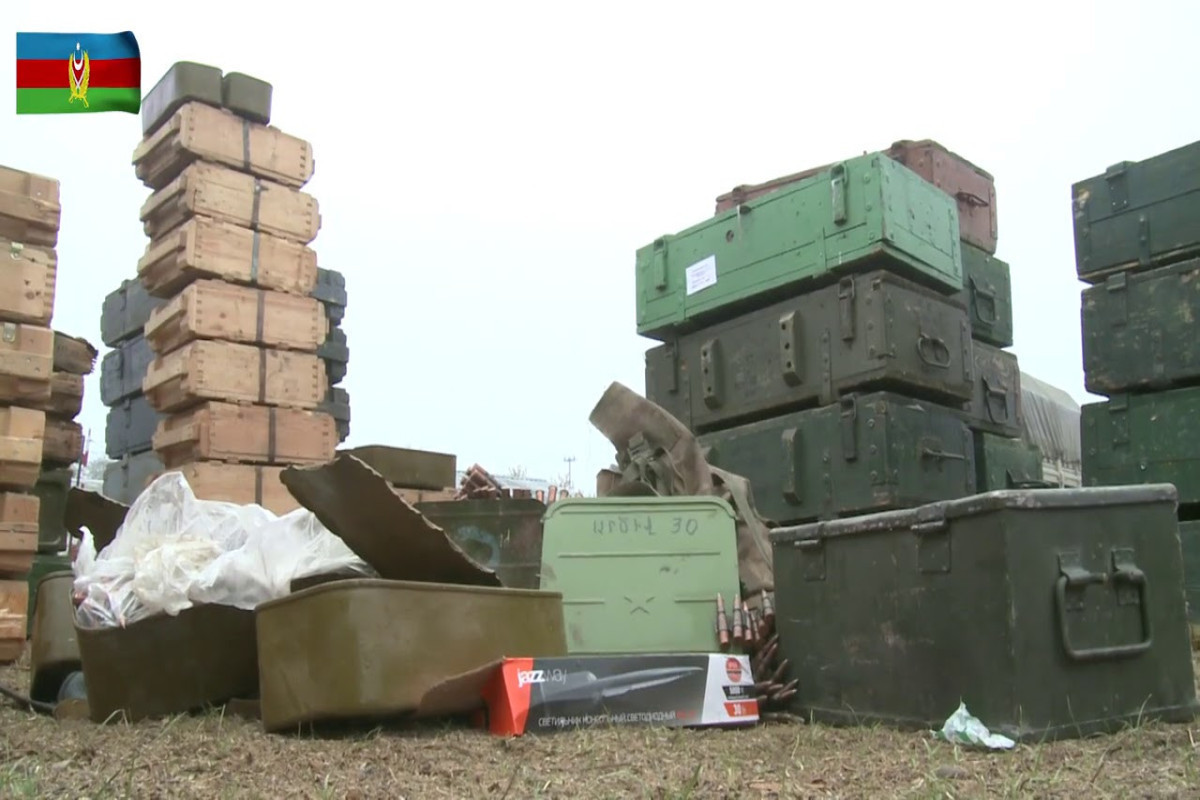 Air defence system destroyed in the direction of the provocation by Armenia, and more than 14,500 ammunitions were seized