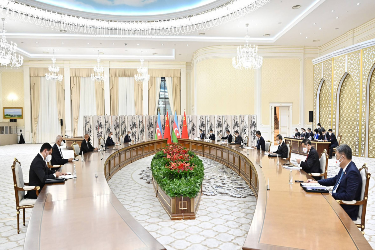 Azerbaijani President meets with Chinese leader in Samarkand-UPDATED 