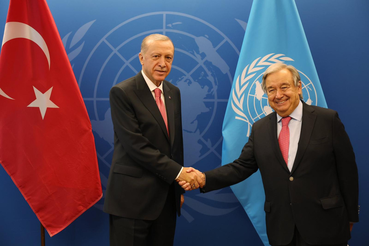 Turkish President Erdogan meets with UN chief Guterres 