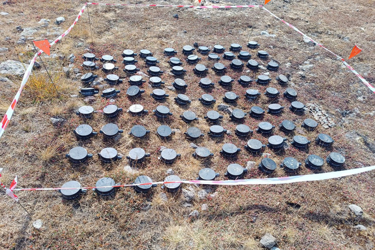 Azerbaijan's MoD neutralized another 90 mines buried by Armenians in Lachin -PHOTO 