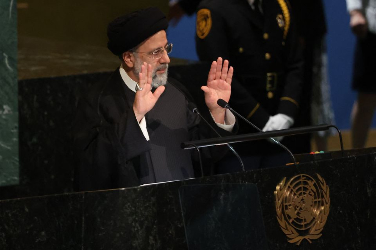 Iran's President Ebrahim Raisi addresses the 77th Session of the United Nations General Assembly at U.N. Headquarters in New York City, U.S., September 21, 2022.
