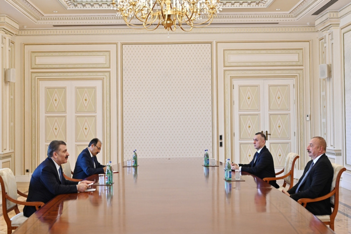 President Ilham Aliyev received Minister of Health of Türkiye