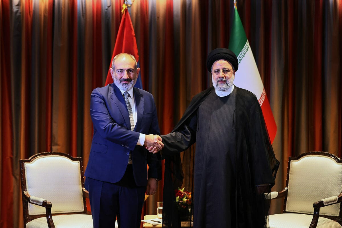 Nikol Pashinyan, Armenian Prime Minister and Ebrahim Raisi,  Iranian President