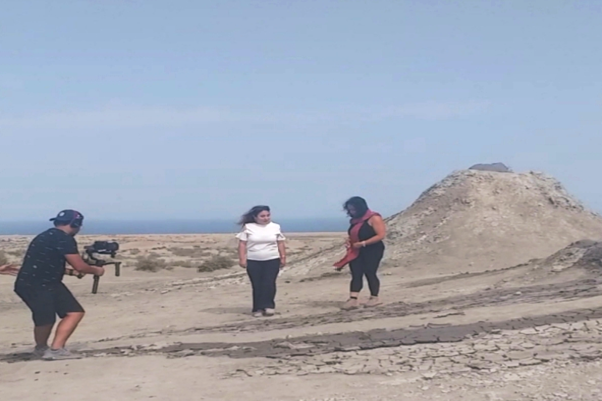 Euronews prepared reportage on Azerbaijan's mud volcanoes
