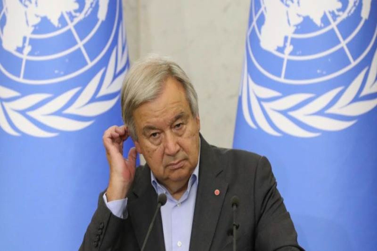 Antonio Guterres, UN Secretary-General and Recep Tayyip Erdogan, President of Turkiye