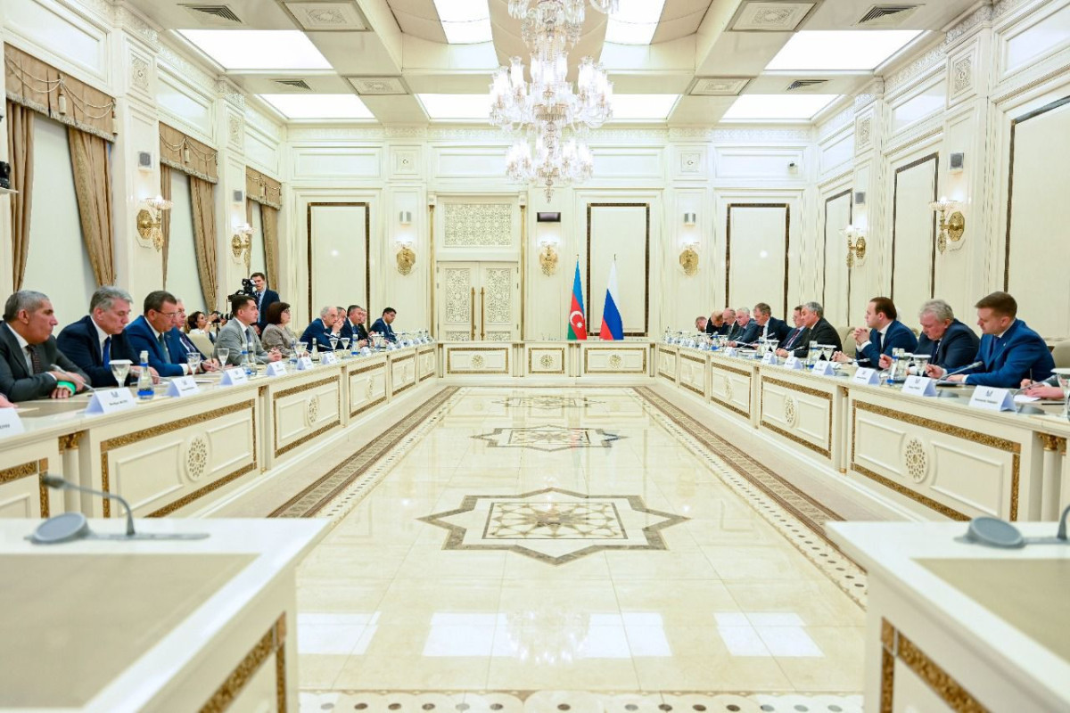 Chair of Milli Majlis Sahiba Gafarova meets Chairman of State Duma of Federal Assembly of Russian Federation