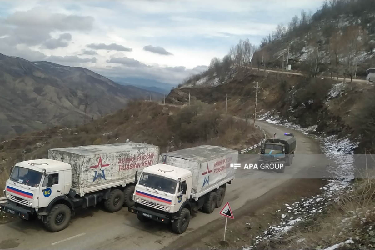 Another convoy of vehicles of RPC unimpededly passed through Azerbaijan's Lachin-Khankandi road-PHOTO 