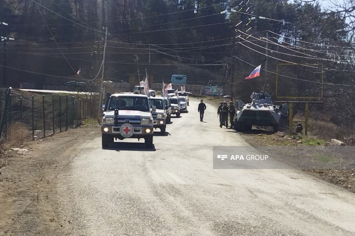 ICRC vehicles carrying Armenian origin residents, unimpededly passed through Azerbaijan's Lachin-Khankandi road-UPDATED 