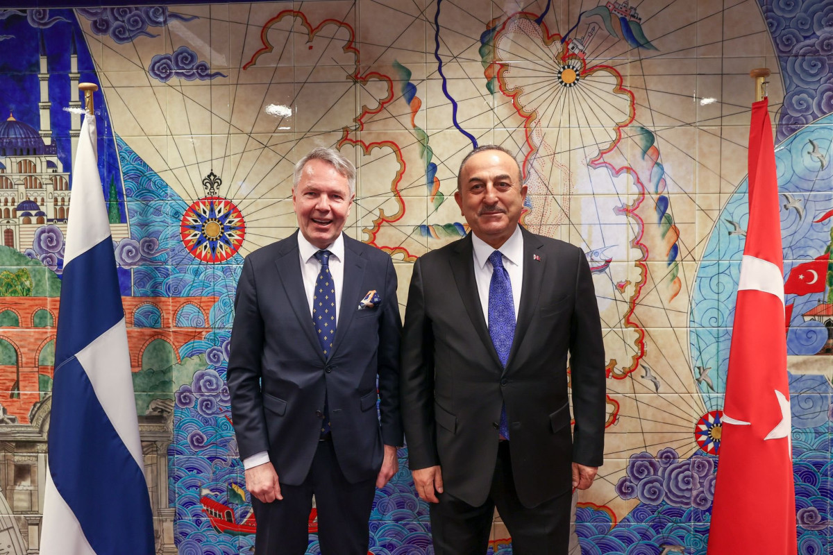Minister for Foreign Affairs of Finland, Pekka Haavisto and Turkish Foreign Minister Mevlut Cavusoglu