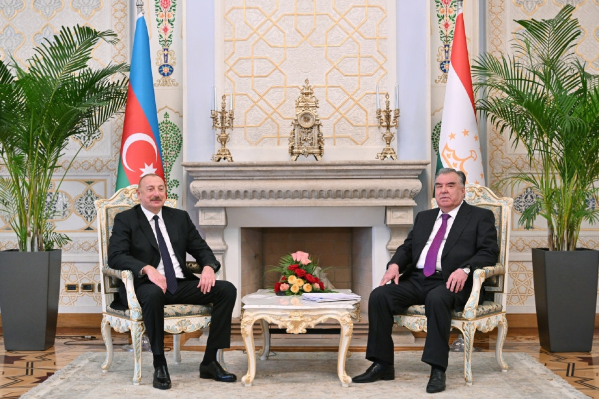 Presidents of Azerbaijan and Tajikistan made press statements-UPDATED 